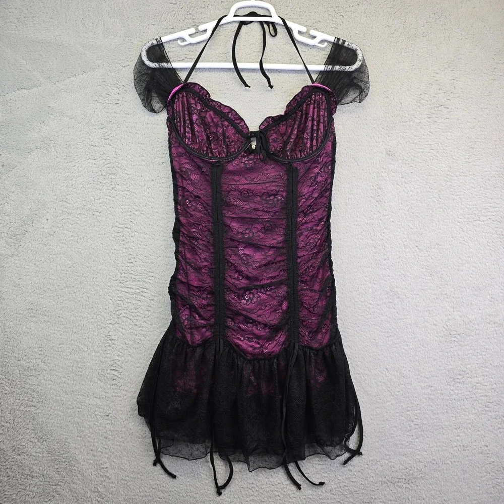 Dolls Kill Current Mood Mini‎ Dress Womens L Whimsigoth Coquette Club Baddie Alt
